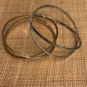 Premier Designs Gold and Silver Bracelet Duo